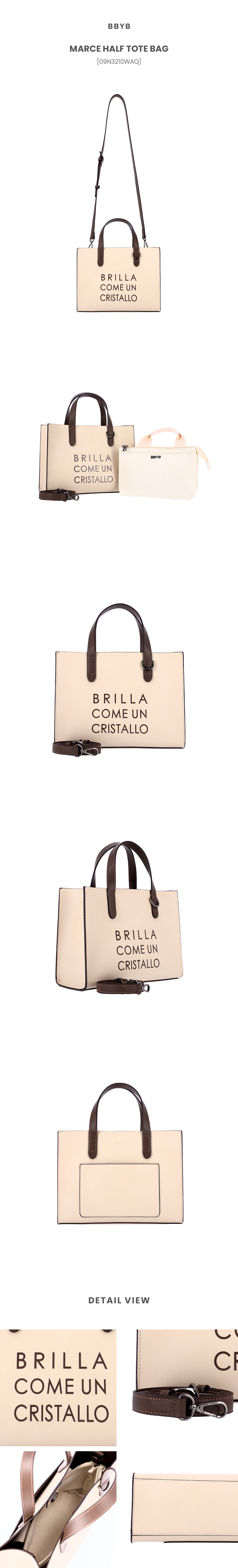 MARCE Half Tote Bag (Ivory)